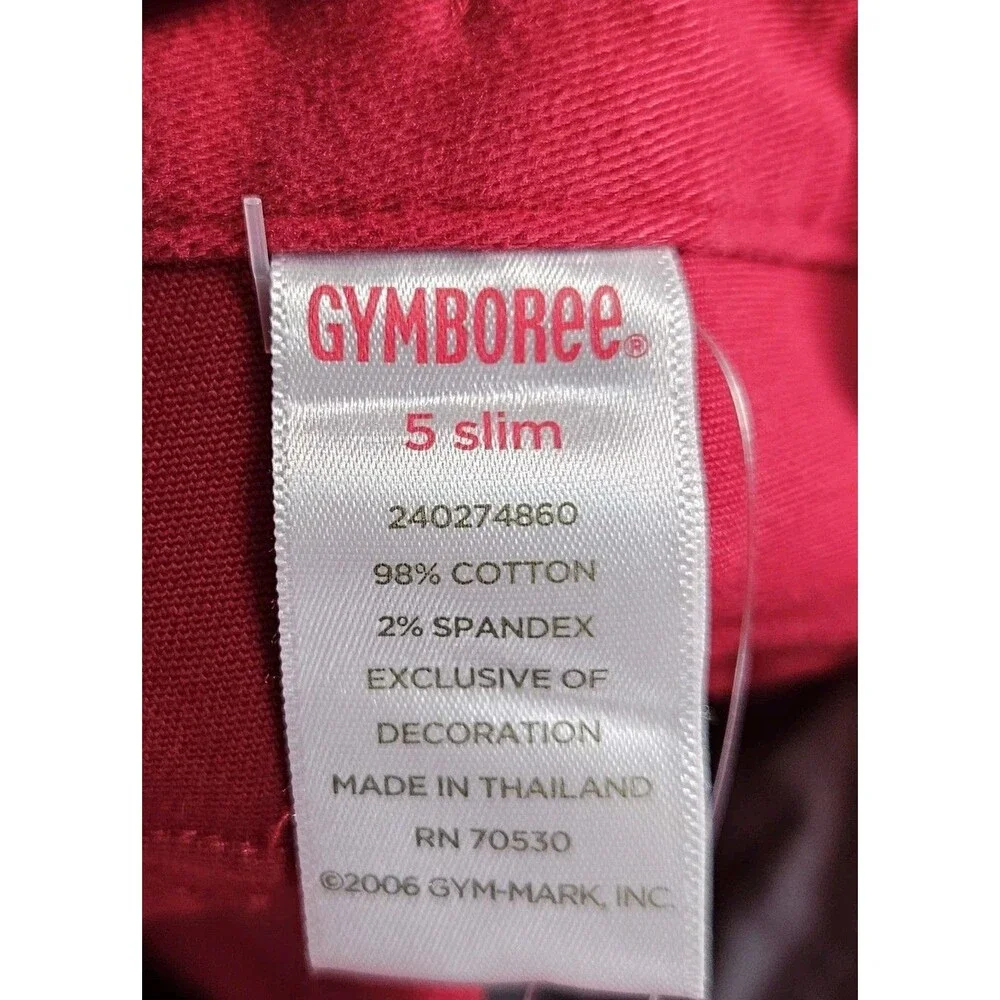 Gymboree Red Pencil Skirt Size 5 Slim School Girls Rock Adjustable Waist NWT